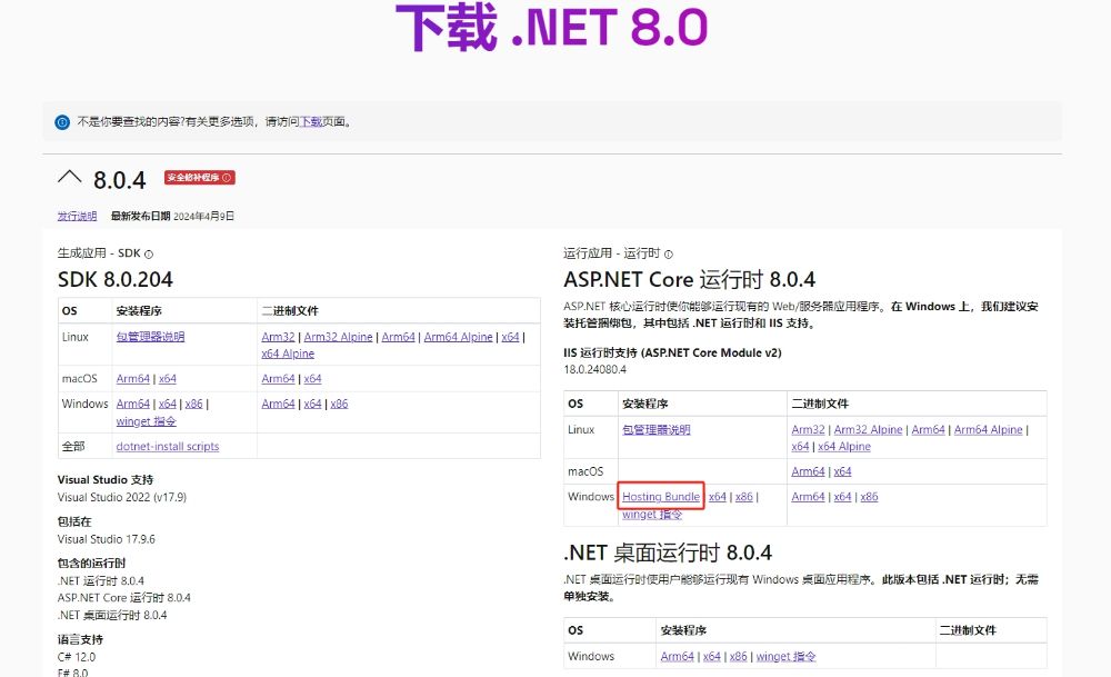 Windows服务器IIS部署和发布.NET8网站图文教程