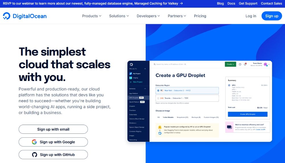 DigitalOcean（通过GitHub学生包）