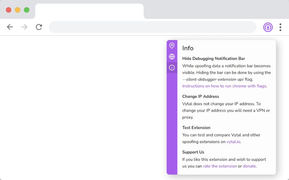 Vytal：强大开源浏览器扩展，伪装时区、地理位置和User Agent利器
